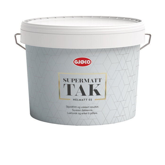 Interiør 02 hvit base 9 liter tak - Gjøco